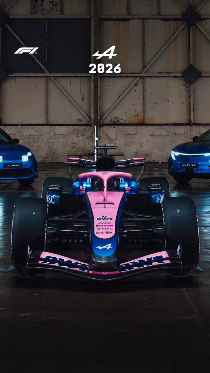 A livery you won't miss in 2026! 👀 Alpine's updated pink and blue livery will certainly catch the attention 🤩 #F1