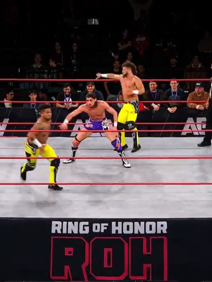 Misdirection at its finest as CRU Lio Rush 🖤 and Action Andretti deliver a blindsided attack! Watch ROH TV on Honor Club!