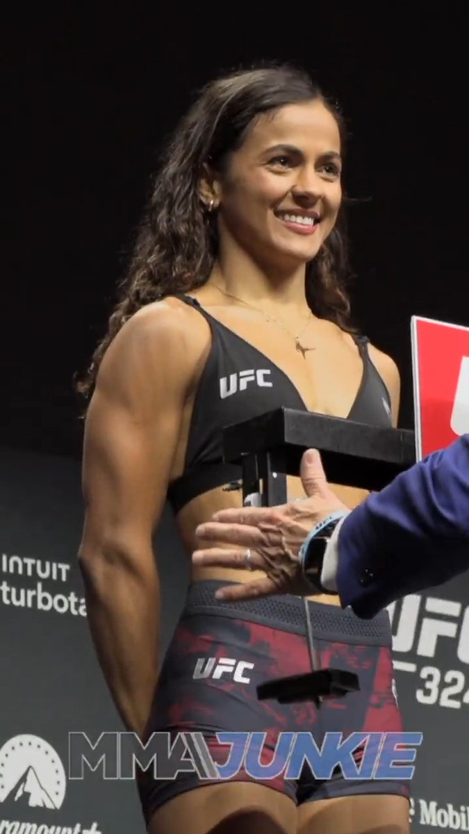 Natalia Silva makes weight for #UFC324 as she looks to secure a title shot vs. Rose Namajunas.