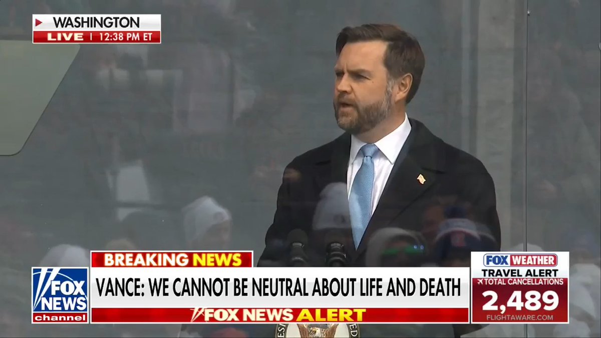 FAITH AND FAMILY: Speaking at the March for Life, VP Vance delivers a powerful defense of the American family and the "gift" of life: "Today, the far left in this country tells our young people that marriage and children are obstacles, that it's irresponsible, even immoral because of climate change or some other reason to encourage our young people to raise a family." "They tell us that life itself is a burden, but we here at this March, we know that it's a lie. We know that life is a gift. And we know that babies are precious because we know them and we love them."