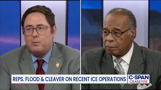 Ceasefire Rep. Emanuel Cleaver: "There is a need for us to reevaluate ICE...we've got to reexamine ICE and maybe even restructure it sometime in the future." Rep. Mike Flood: "I don't think anybody in Congress would be against additional training for anyone in law enforcement..."