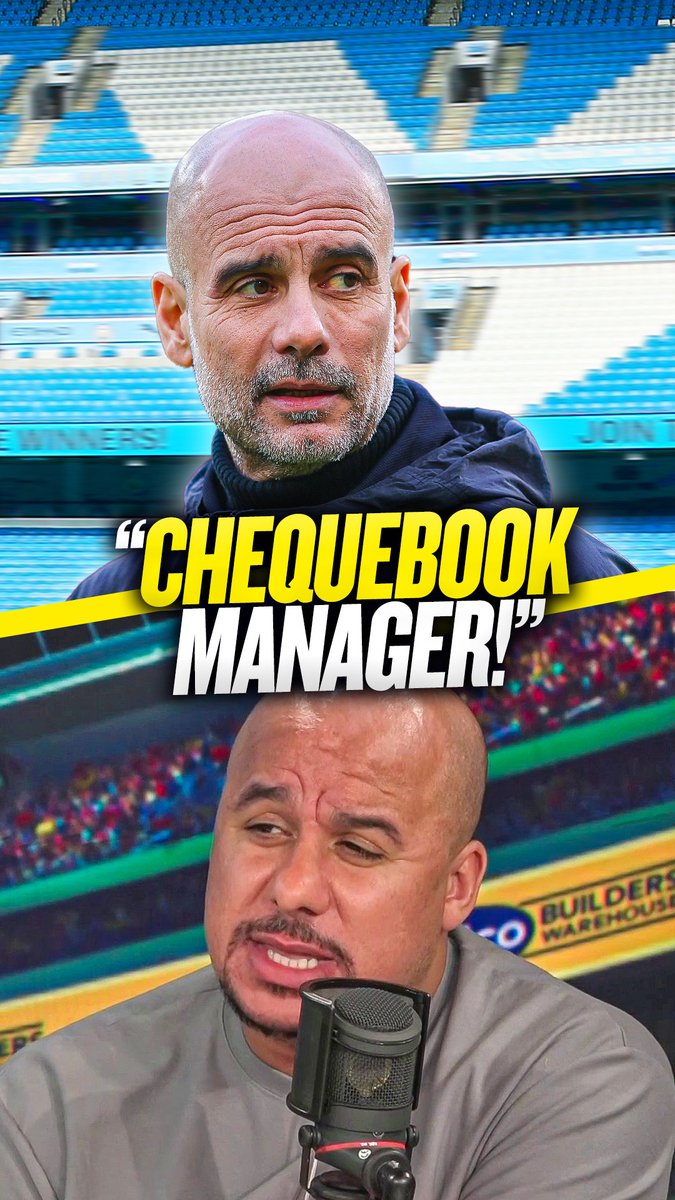 🤷♂️ "He's spent so much money... is he a chequebook manager?" 💷 "Look at what they're spending and they're miles off it!" Gabby Agbonlahor believes #MCFC boss Pep Guardiola is now a "chequebook manager" 💰