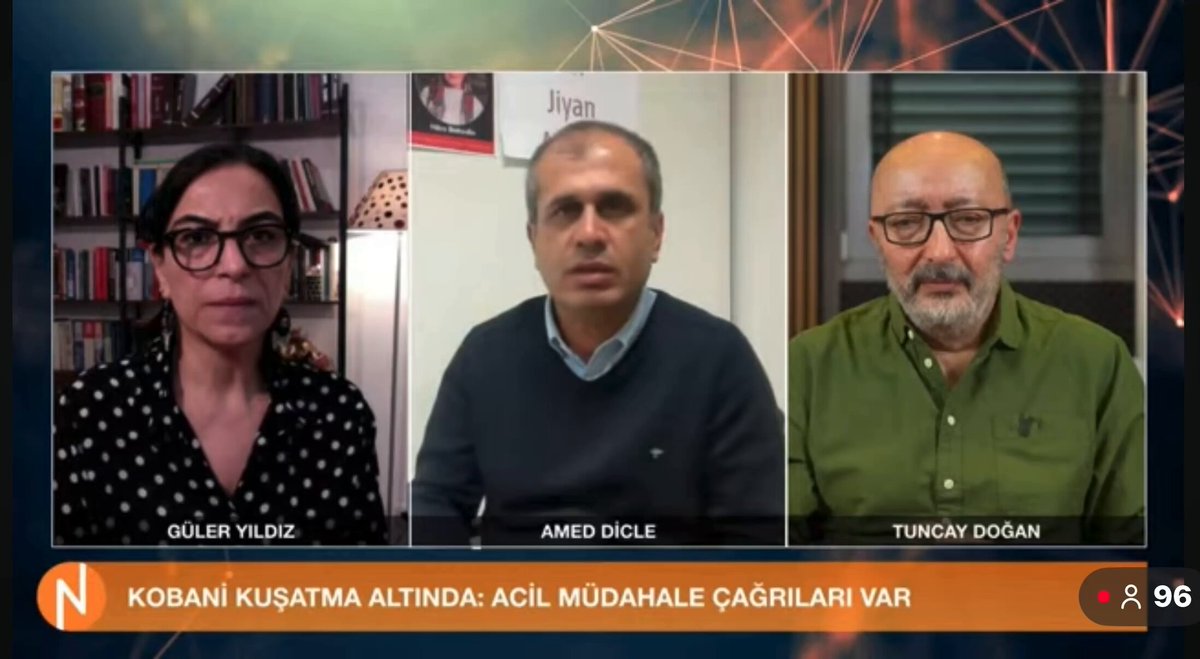 🔴CANLI Kobani’de son durum ‘Siviller Kobani kent merkezinde’ Amed Dicle: Koalisyon Şam Hükümeti ile görüşüyor. Suriye tarafından cevap bekleniyor 🔸Güler Yıldız soruyor, gazeteciler Amed Dicle ve Tuncay Doğan ‘EDİTÖR’ÜN GÖZÜYLE’ programında yanıtlıyor