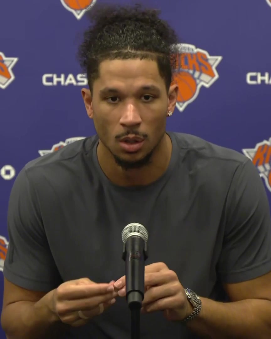 "For us, that was a get-right game" Josh Hart on how the Knicks feel as a team after their domination of the Nets on Wednesday night: