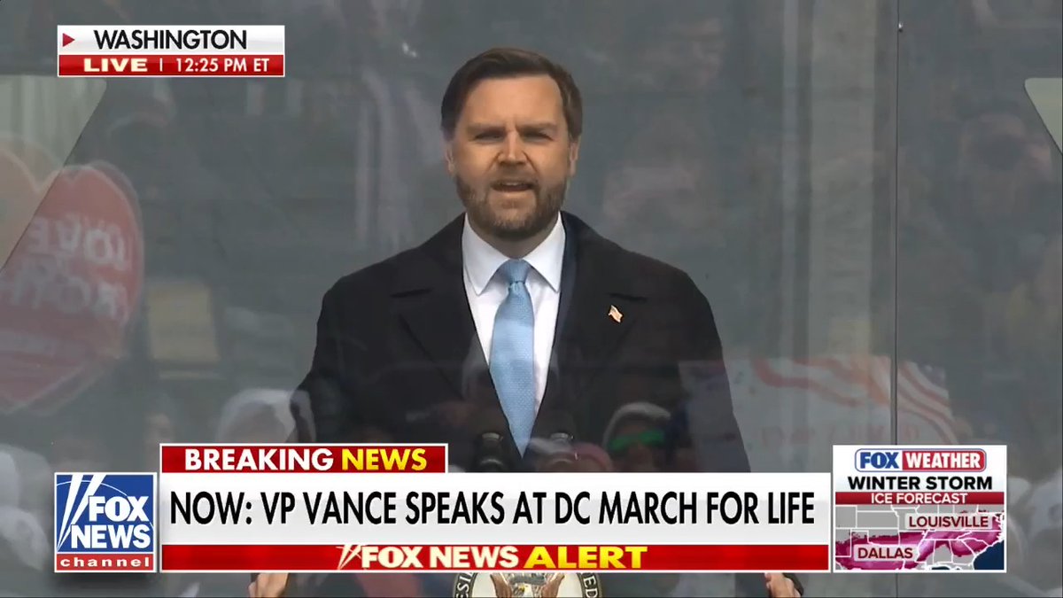 NEW: VP Vance praises the "definitive end to the tyranny of judicial rule" with the Supreme Court's landmark Dobbs decision: "We cannot forget [President Trump] delivered and his Supreme Court justices delivered the most important Supreme Court decision of my lifetime." "Because with the Dobbs decision, what we did, what the president did, what the Supreme Court did was put a definitive end to the tyranny of judicial rule on the question of human life." "He shattered a 50-year culture of disposability, one that treated human life as expendable, the moment that it became inconvenient and he empowered our nation and our movement to build a culture of life from the grassroots up."