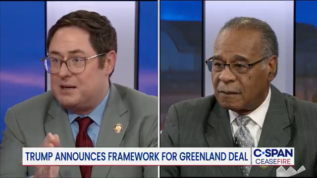 Ceasefire Rep. Mike Flood on President Trump and Greenland: "When the dust settles, you're going to see him having fixed a lot of long-term systemic problems our country has faced." Rep. Emanuel Cleaver: "I think we have to appreciate and respects the desires of the Danish people."