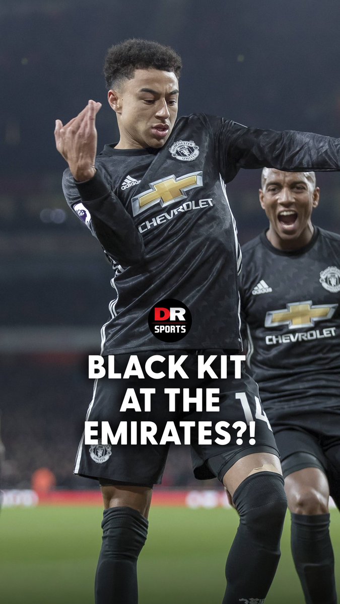 Man Utd fans believe that their black away kit will help them beat Arsenal at the Emirates! 👀 #BestOfEnemies #ManUtd #Arsenal #Football