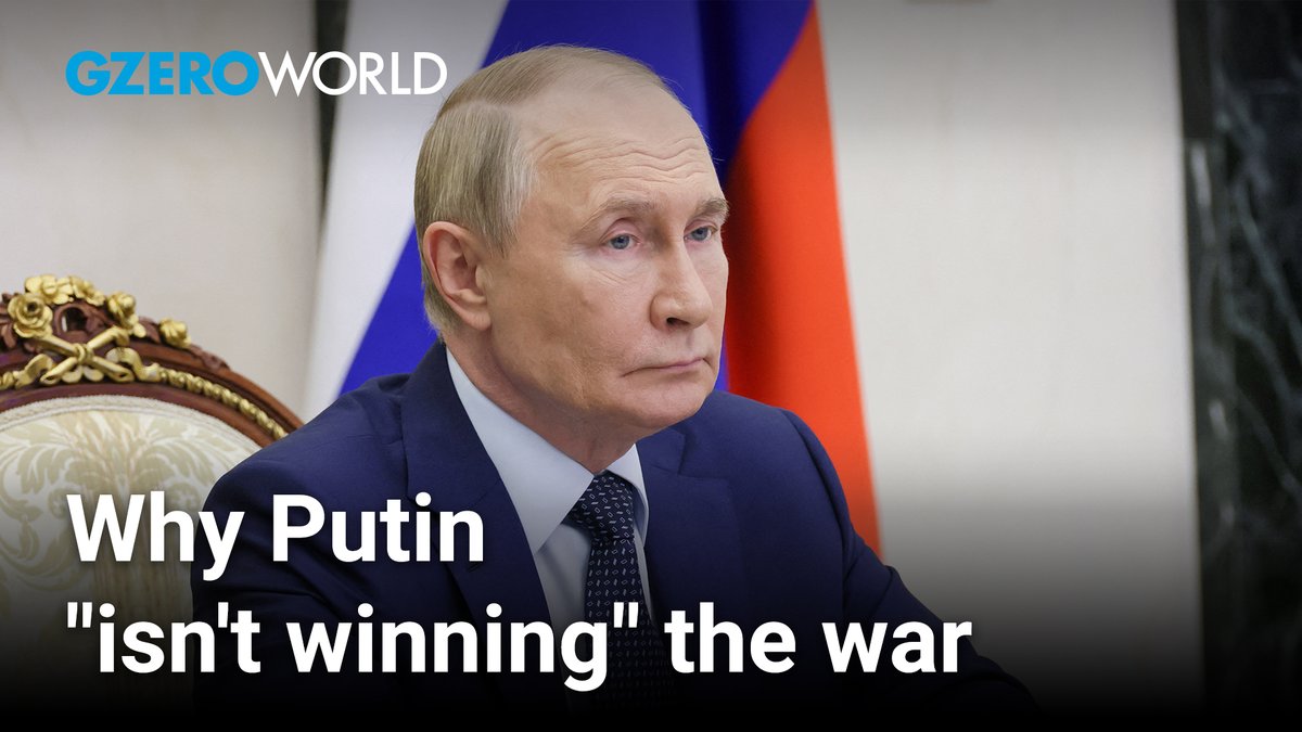 Finnish President Alexander Stubb warns ian bremmer that Vladimir Putin will drag out the war in Ukraine, not because he thinks he’ll win… but because he knows he’ll lose. #GZEROWorld