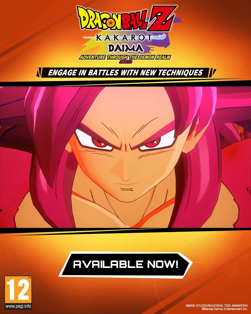 When the Demon Realm calls again… Get ready to dive even deeper with "DRAGON BALL Z: KAKAROT - DAIMA - Adventure Through The Demon Realm PART 2". #DBZK Head over to your favorite digital store!