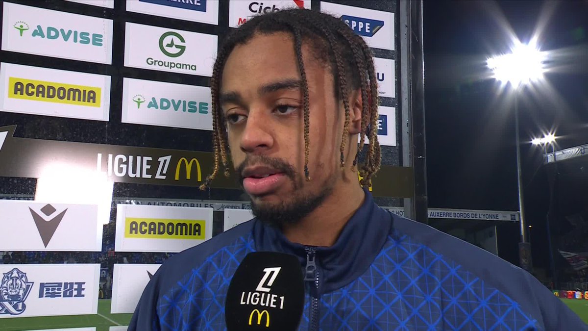 🎙️🇫🇷 Bradley Barcola : "J'ai beaucoup péché devant le but dans ce match mais je suis récompensé par ce but donc je suis content." ⚽️❤️💙 📽️ L1+