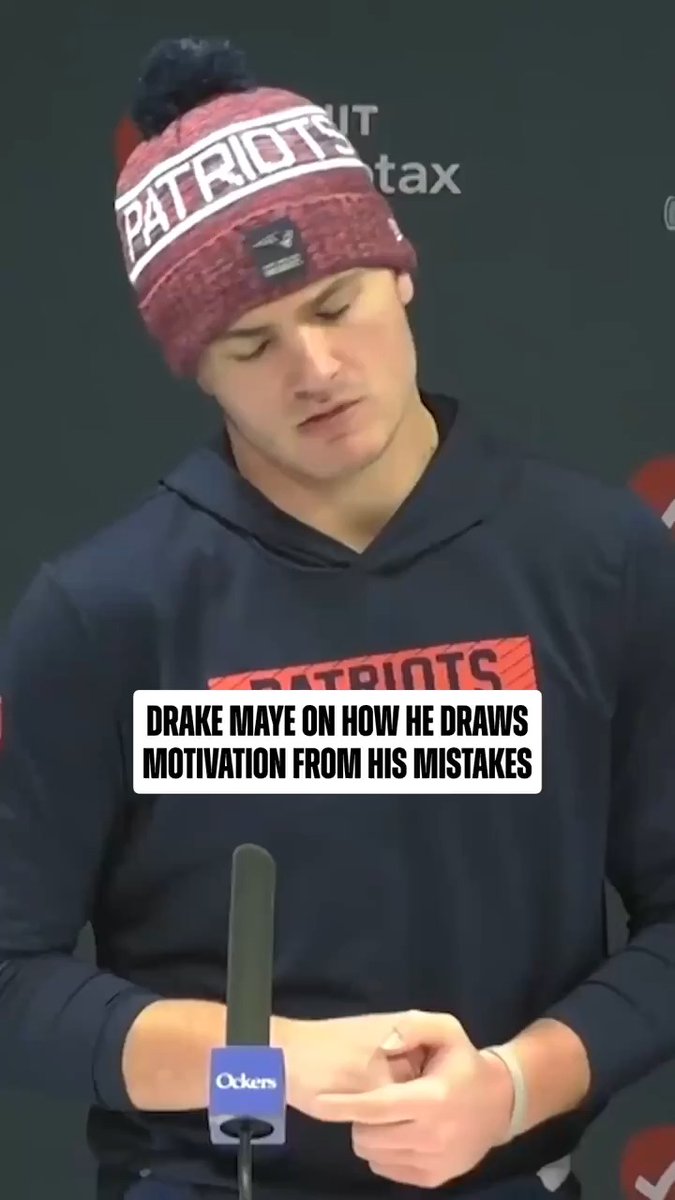 .Drake Maye is inspired by greatness 👏