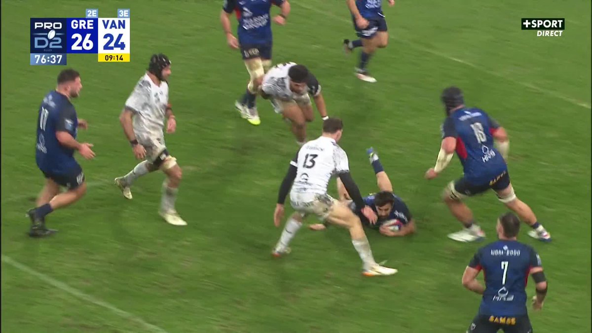 La fin de match folle 🤯 Eliott Roudil inscrit l'essai de la victoire à la 77ème minute 🙌 Rugby Club Vannes