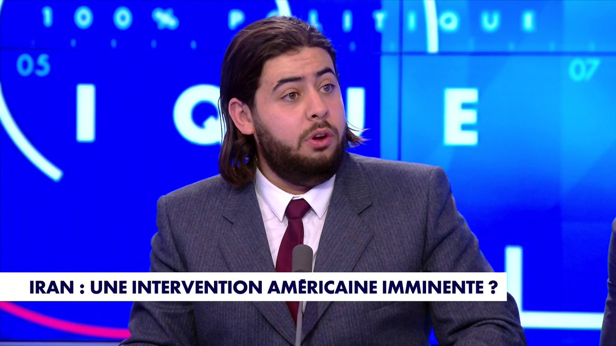 «Aujourd’hui, les mollahs sont soutenus par des gens très violents», rappelle le journaliste Radouan Kourak à propos de l’Iran, dans 100% Politique