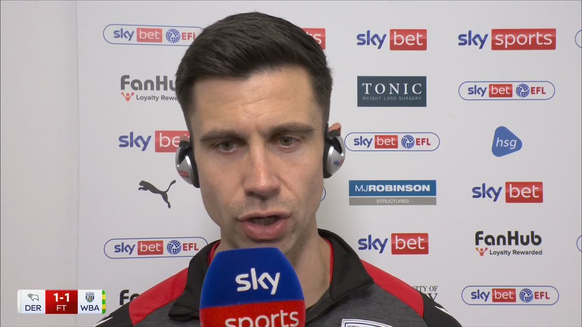 "It's important that we showed that resilience and togetherness as a group" 💪 Eric Ramsay shares his thoughts after West Brom's draw at Derby County 💭