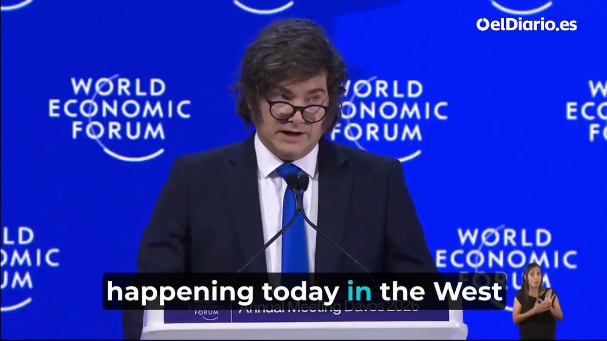 🇦🇷WATCH: Speaking at the World Economic Forum in Davos, Argentina’s President Javier Milei invokes Parashat Bo to warn that the West faces dangers similar to Pharaoh’s Egypt. Milei has been a vocal supporter of Israel and, in 2024, said he had Jewish heritage, as his grandfather discovered he was Jewish before his death.