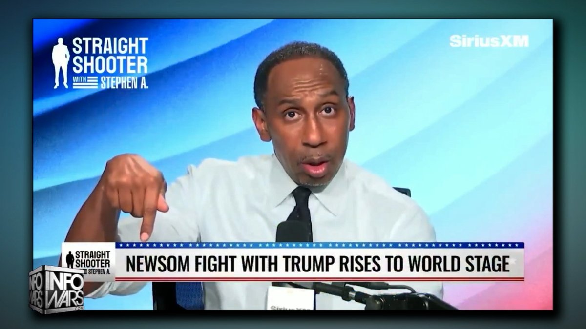VIDEO: Stephen A. Smith EXPLODES On Gavin Newsom For Siding Against America On The World Stage! In This Powerful Report, Alex Jones Exposes The Latest Gaslighting Attempts Of The Man Known As Patrick Bateman 2.0