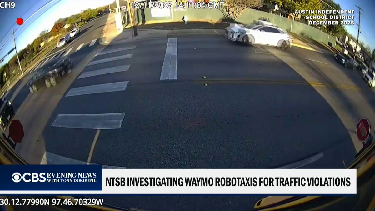 BREAKING: Federal regulators have opened an investigation into Waymo robo-taxis after a series of incidents involving school buses filled with children. CBS News’ @KrisVanCleave has the latest.