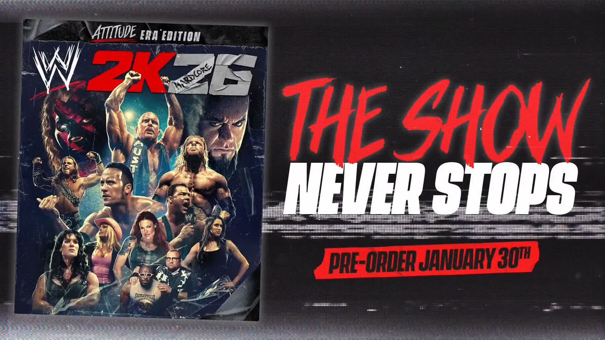 The era that changed everything... No rules. No filter. No apologies. #WWE2K26