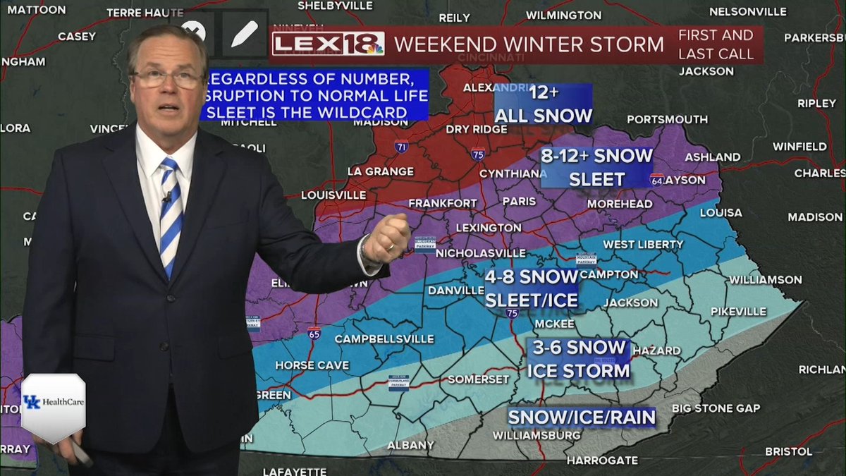 Big Blue Weather Update with BBN Tonight LEX 18 News Chief Meteorologist Bill Meck. Big Saturday ahead for Kentucky Men’s Basketball and Kentucky Women’s Basketball. Be weather ready and safe, #BBN. #GoBigBlue
