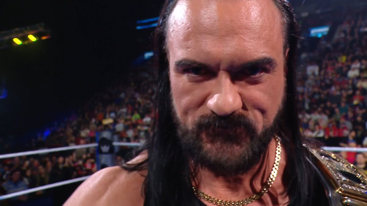 "Good luck, because you're going to need it" 😳 The Undisputed WWE Champion Drew sends his message LOUD and CLEAR to the competitors in the No. 1 Contender's Fatal 4-Way match at #SNME!