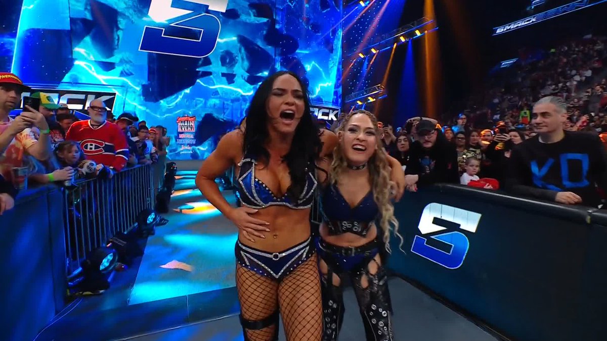 WHAT A WIN! 🤩 Kayla Klingensmith 💋 and GIULIA ＝ ジュリア are the new No. 1 contenders for the WWE Women's Tag Team Championships!