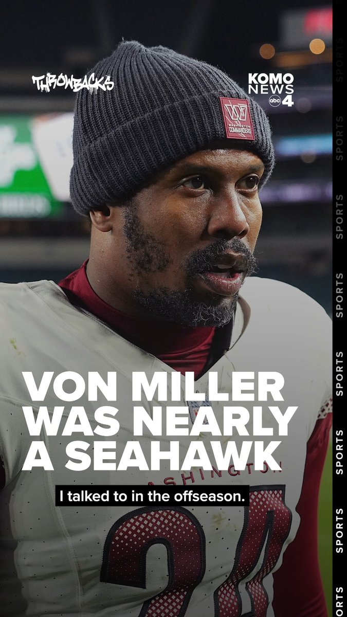 Von Miller talks about why he choose the #Commanders path but not the #Seahawks path: "I choose to go to the Commanders and the Seahawks might win the Super Bowl. That is how things kind of fall out [via KOMO News]