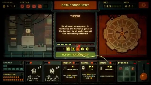 【ニュース】終末世界・地下シェルター管理人シム『Underchoice』発表。人材集めから始まるバンカー暮らし、でも“不穏分子”を招けば生活崩壊