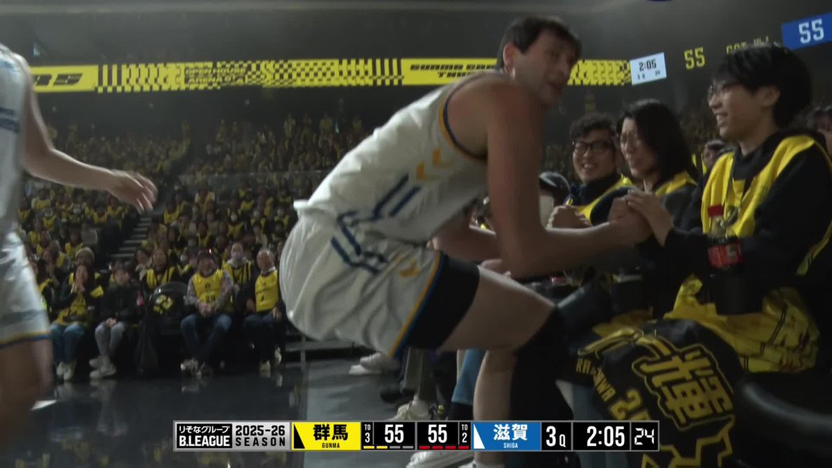 スポーツのあるべき姿🤝 Ryan Kriener 滋賀レイクス SHIGA LAKES 群馬クレインサンダーズ 📡バスケットLIVEで生配信中 #Bリーグ #りそなグループ