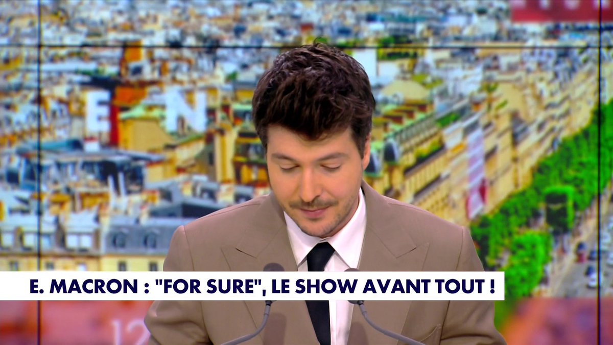 L'édito d'Eliot Deval : «Emmanuel Macron : "For sure", le show avant tout»