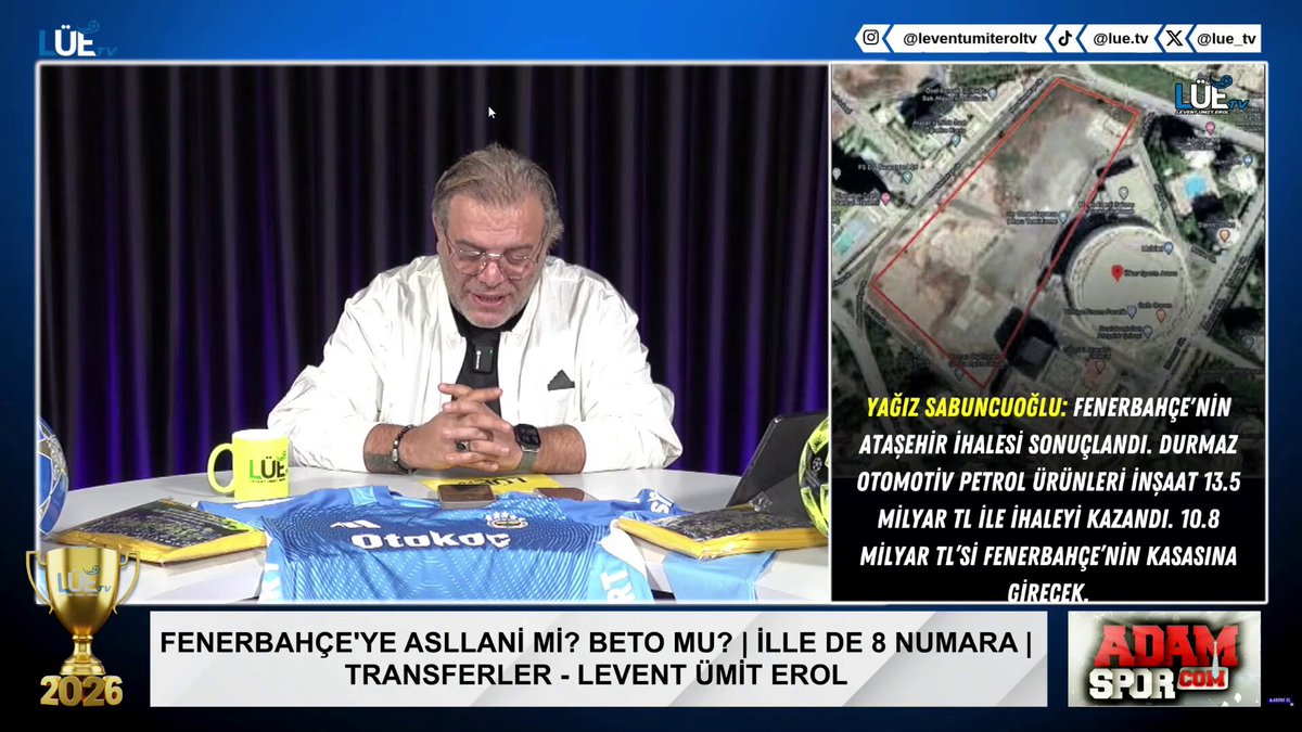 Levent Ümit Erol: Burada başrol 20 yıl Fenerbahçe’ye başkanlık yapmış Aziz Yıldırım ve Murat Ülkerdir. En büyük alkışı hem sayın Aziz Yıldırım’a hem de sayın Murat Ülker’e veriyorum. Aziz Yıldırım ve Murat Ülker imzasıyla yapılmış çok güzel bir proje.