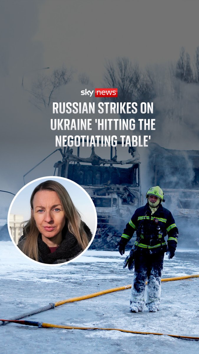 More than a million people in Ukraine are now without power in freezing temperatures after further Russian strikes on the country. The Ukrainian foreign minister says Russian attacks are affecting peace negotiations between Ukraine, Russia and the US, reports Deborah Haynes.