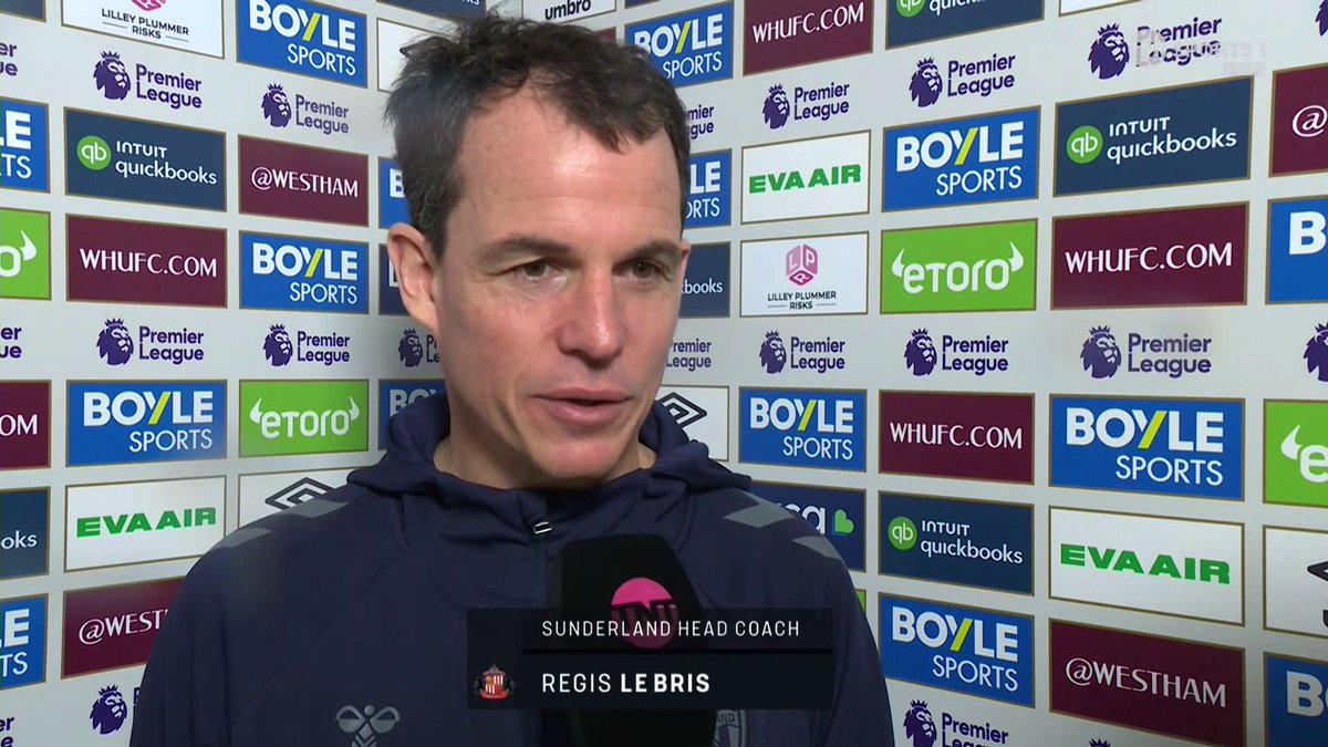 "The squad has a good level of confidence" Regis Le Bris talks stepping up in the Premier League and Sunderland's impressive campaign so far 💪 🎙️ Becky Ives 📺 TNT Sports & discovery+ UK