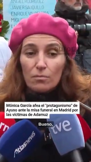 Mónica García afea el "protagonismo" de Ayuso ante la misa funeral en Madrid por las víctimas de Adamuz: "Es el momento de demostrar que eres patriota y que te pones del lado de las víctimas"