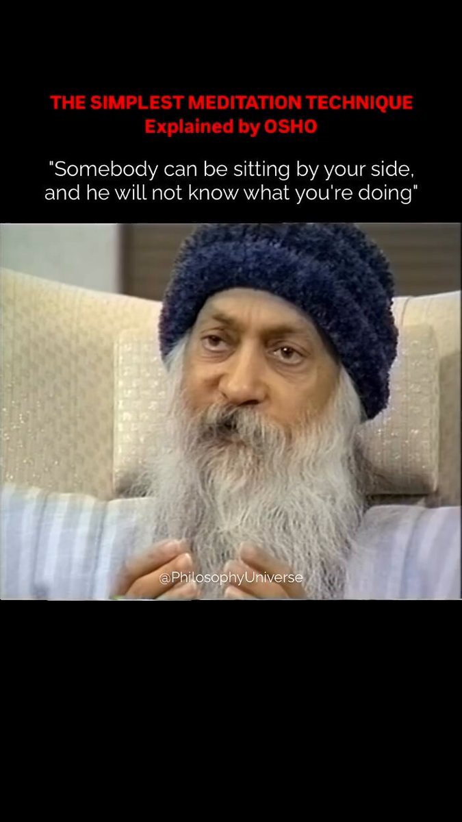 A simplest method of meditation that everybody can do everywhere.