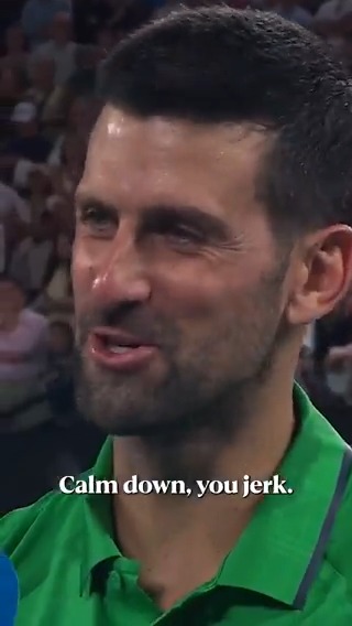 Jim Courier: “If you could go back in time and give a young Novak some advice, what would it be?” Novak Djokovic: “Calm down, you jerk!” 😂 “Yea, I’m too stressed on the court. Too much tension. But patience is key.”