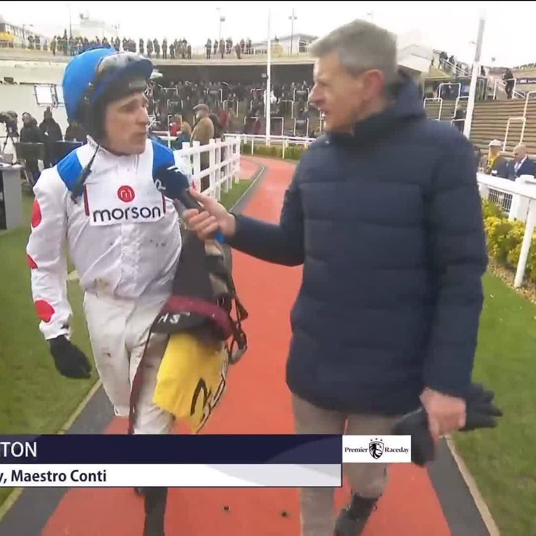 🗣️ "A good performance." Harry Skelton on 'three miler in the making' Maestro Conti 👇🏻