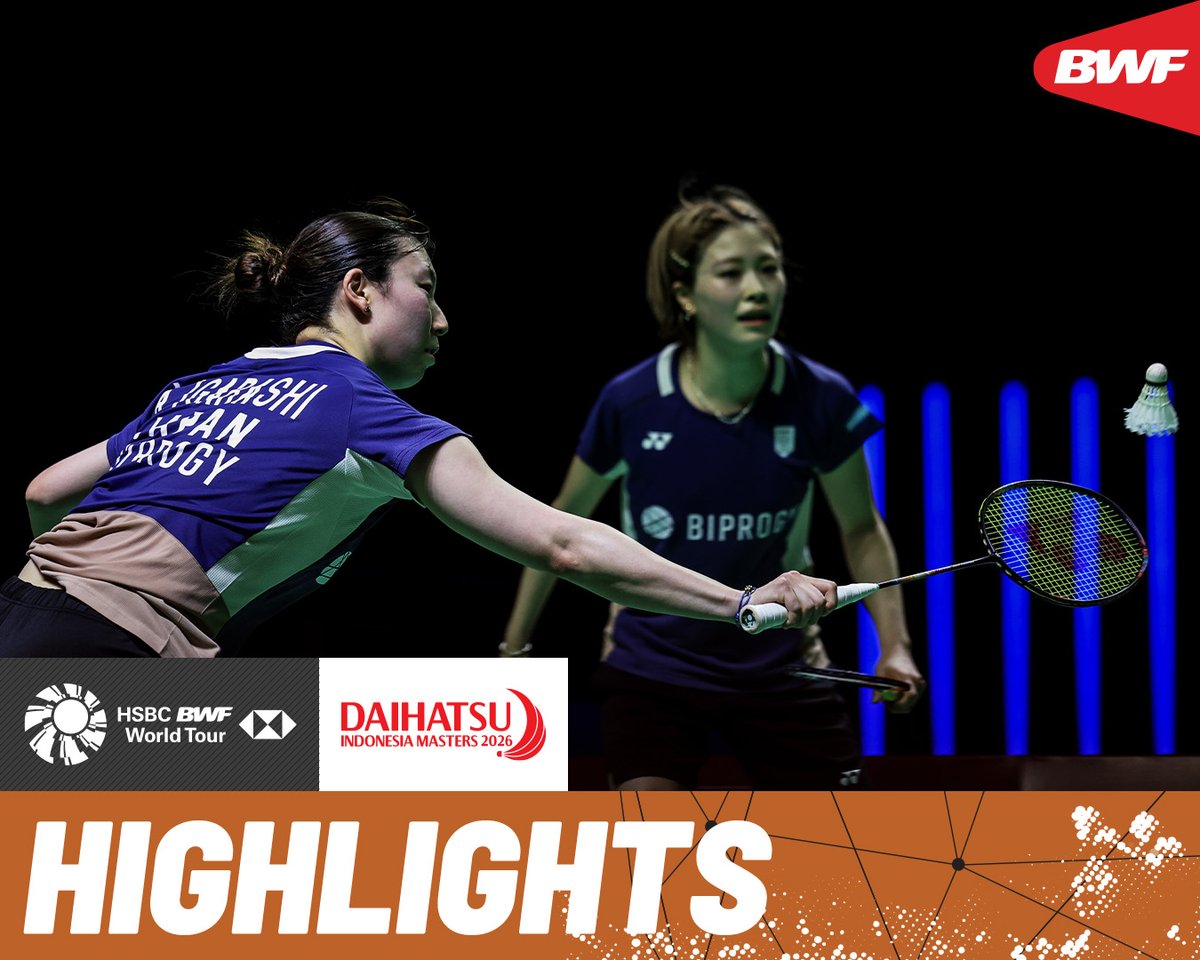 Rose/Setianingrum 🇮🇩 square off against Igarashi/Takahashi 🇯🇵. #BWFWorldTour #IndonesiaMasters2026