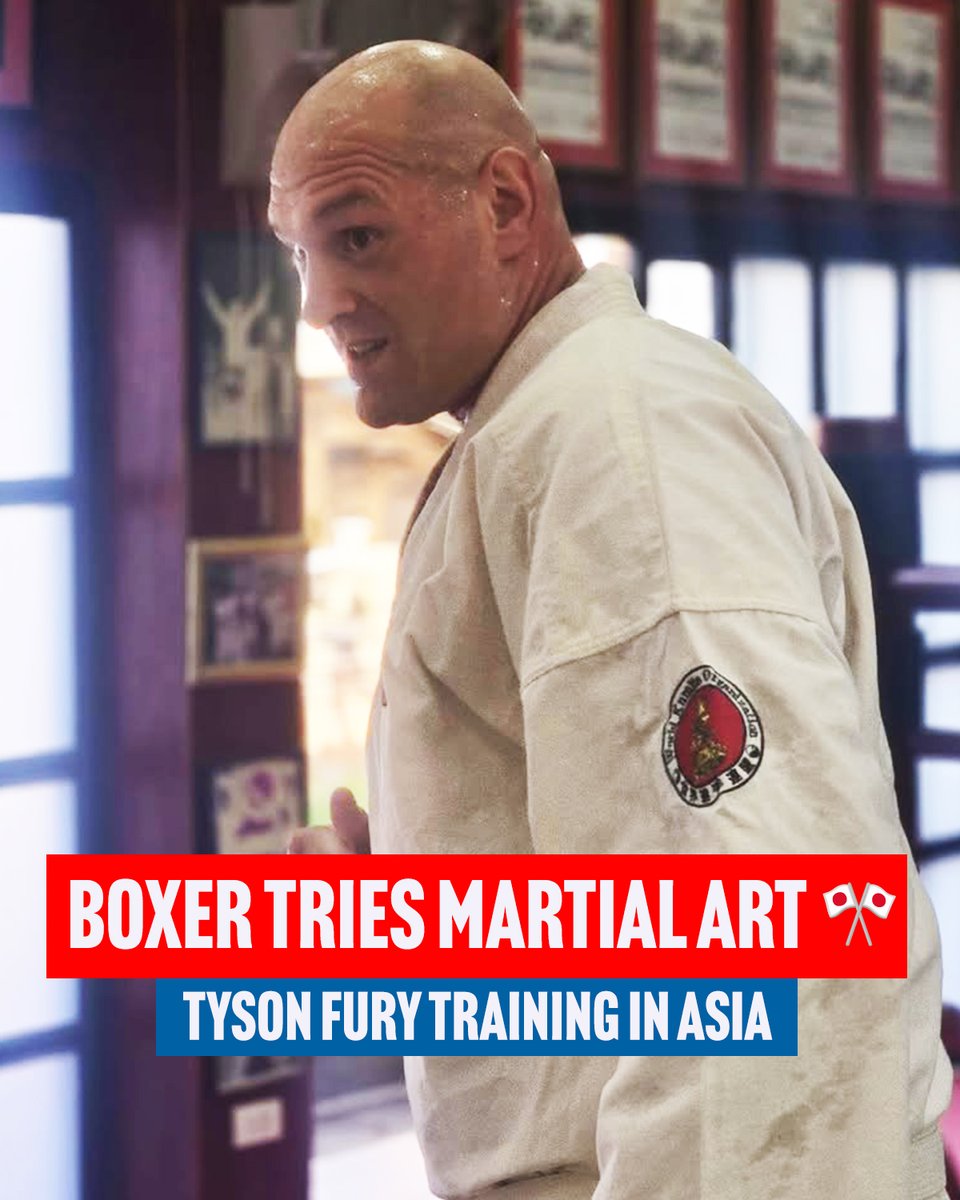 Tyson Fury trying his hand at Japanese martial art Shorin Kempo while training in Asia ahead of his 2026 boxing comeback 🎌💥
