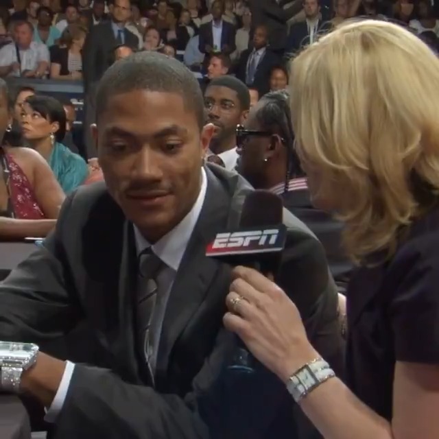 Derrick Rose told his agent before the Draft lottery that he wanted to play for the Chicago Bulls. His agent said, "No chance," because the Bulls had only a 1.7% chance of getting the No. 1 pick. And here we are...