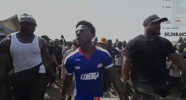 An overzealous Messi fan nearly mobbed iShowSpeed in Liberia while telling him Messi is greater than Ronaldo 😂