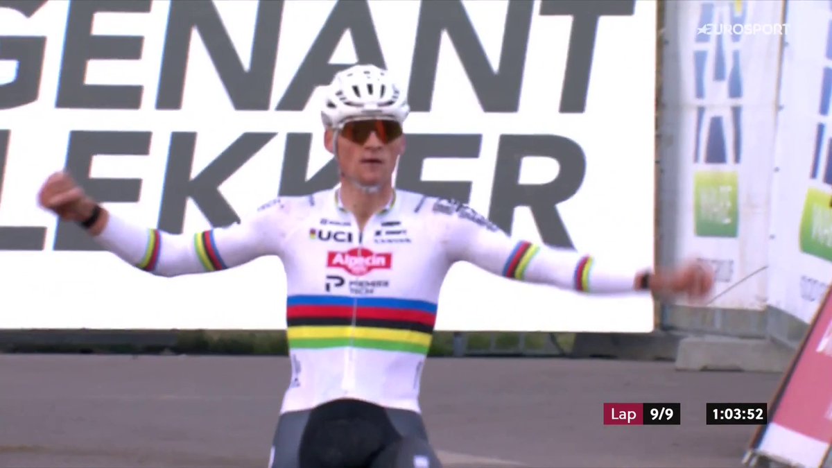 🌈 Mathieu van der Poel IGUALA al más grande de todos los tiempos. 5️⃣0️⃣ victorias de MVDP en #CXWorldCup, empatando con Sven Nys, este sábado en Maasmechelen. 🇪🇸 Felipe Orts Lloret sigue de dulce: ¡quinta posición! 📺 Todo el #ciclocross, en Eurosport y HBO Max España