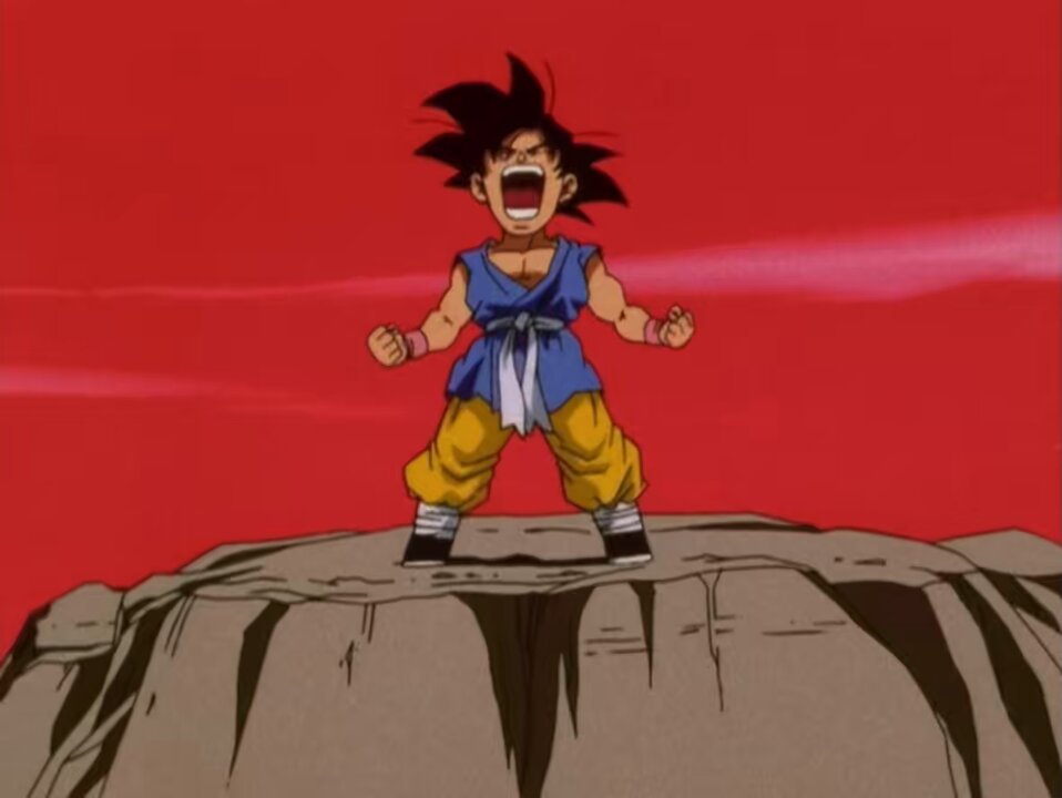 Goku Super Saiyan 3 vs. Baby Vegeta. #DragonBallGT #DBGT