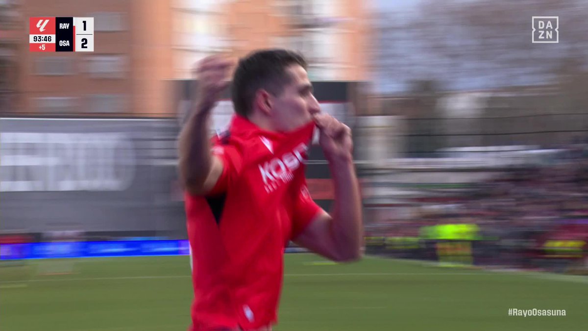 El primer gol en LALIGA del niño que llegó a Osasuna en el Alevín ‘B’ en 2014 y que ha pasado por todas las categorías del fútbol base de Osasuna