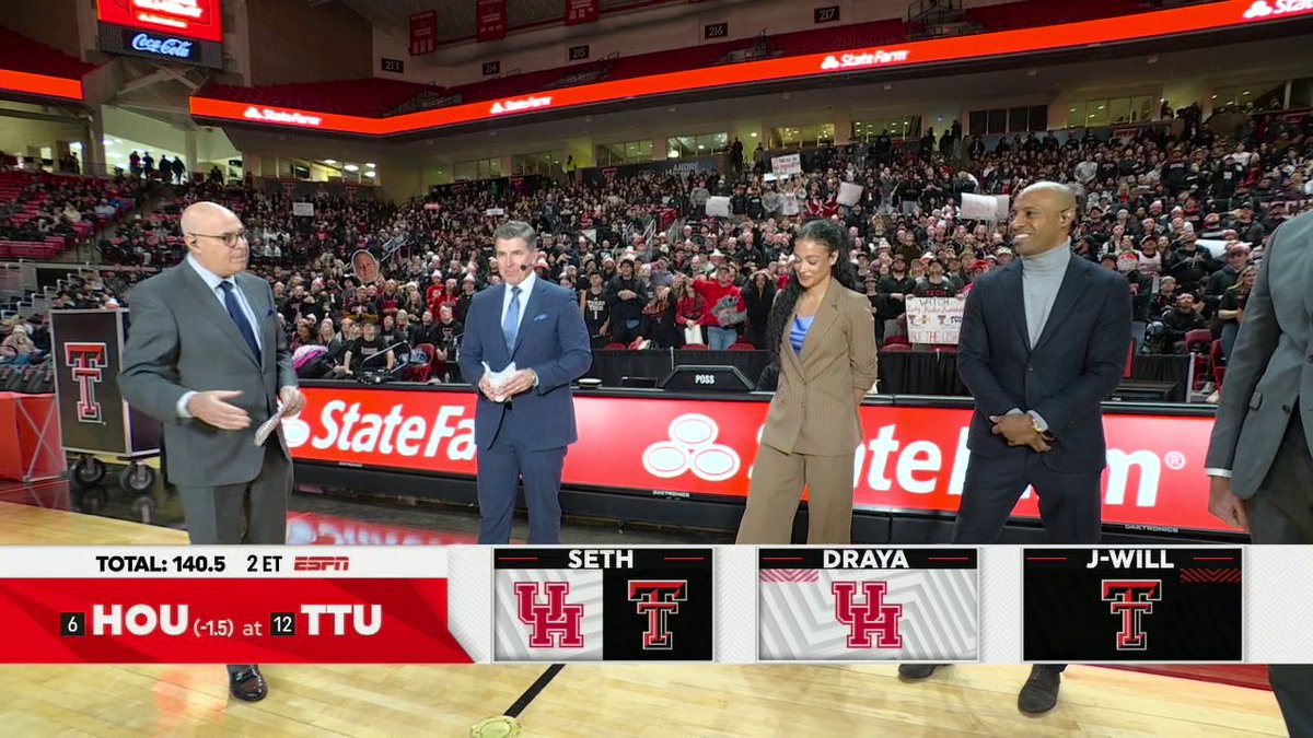 The College GameDay crew makes their picks ahead of Houston-Texas Tech 👀