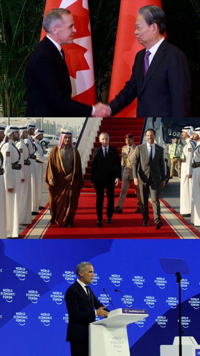 From China to Qatar to #WEF26 in Davos, Prime Minister Carney advanced Canada’s economic and strategic interests – strengthening partnerships, diversifying trade, and attracting investment to support good jobs and long-term growth for Canadians.