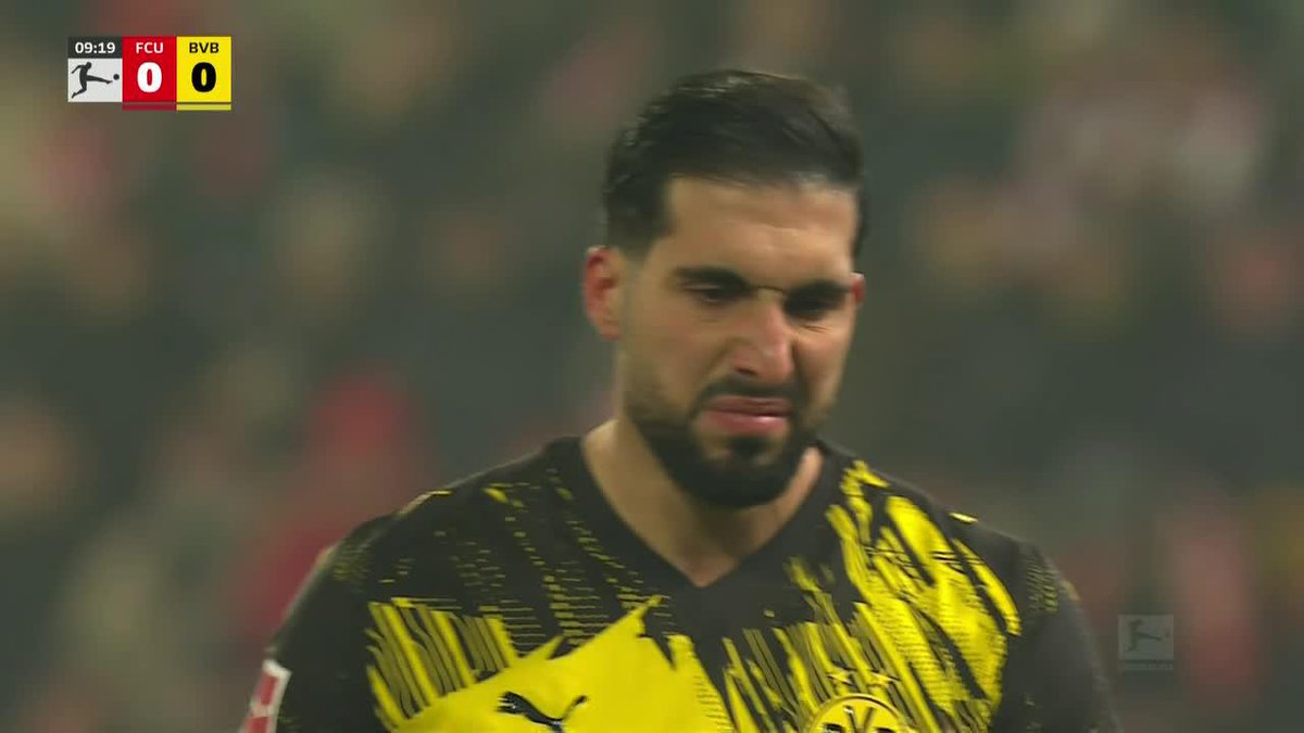 Serhou Guirassy drew the penalty and captain Emre Can stepped up to convert 🙌 Dortmund lead 1-0 💥