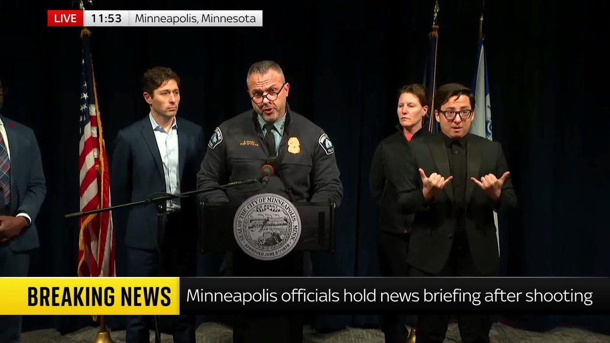 BREAKING: A 37-year-old white male, who authorities believe is an American citizen, was shot dead by federal agents in Minneapolis, says the city's police chief. Minneapolis latest: 📺 Sky 501 and YouTube