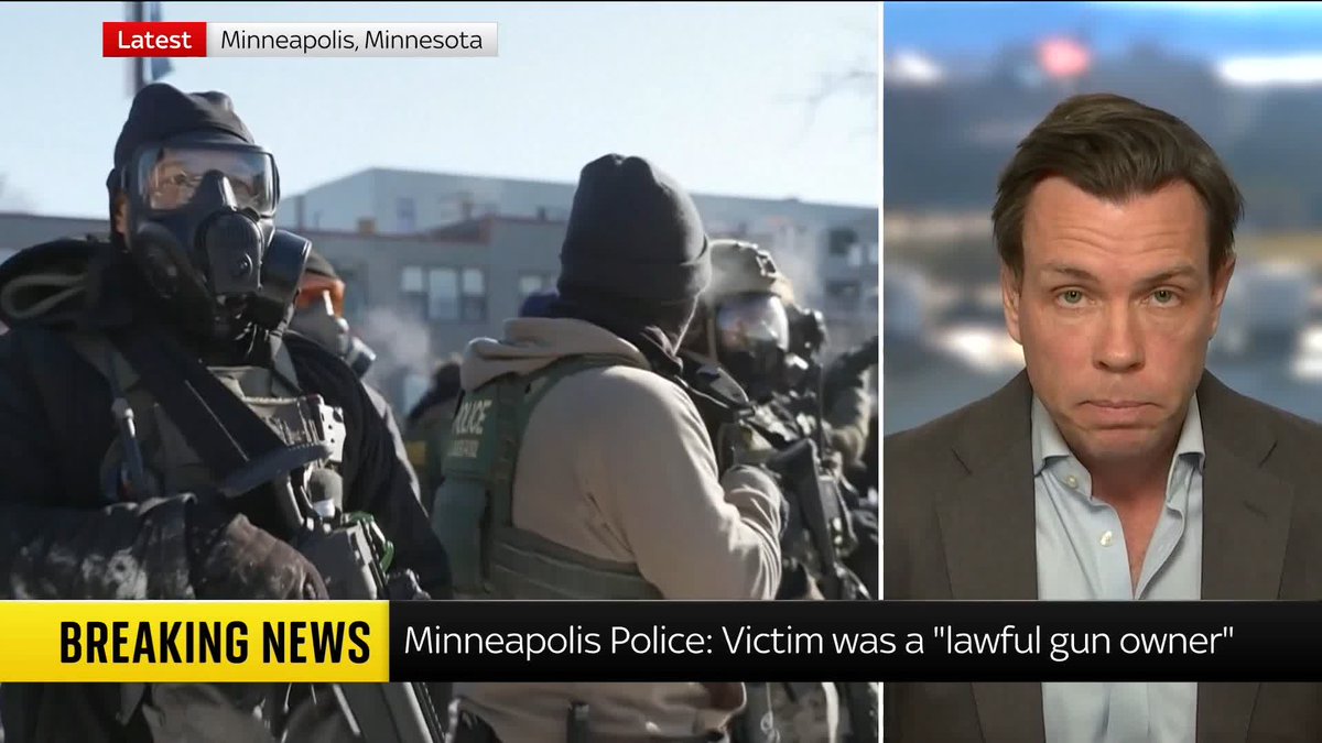 Warning: distressing content A man has been shot dead by federal agents in Minneapolis. It comes two weeks after a woman was shot dead by an ICE agent, and amid widespread protests over the Trump administration's immigration crackdown. 📺 Sky 501/YT