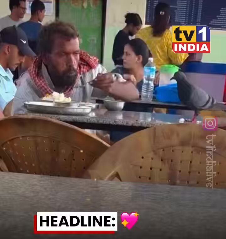 Humanity: Man Share His Meal With a Hungry Pigeon,Wins Heart🥹