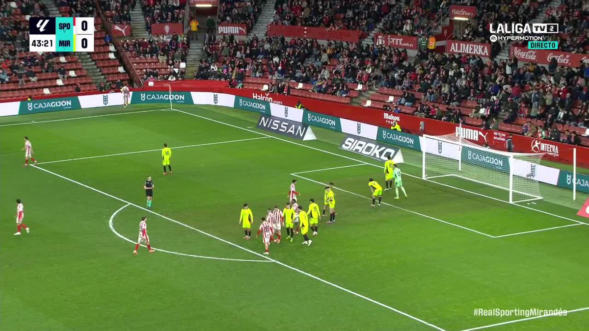 ¡ROJA Y PENALTI! 🟥 🥅 Así fue la jugada en la que Iker Córdoba ve la tarjeta roja y el árbitro señala penalti a favor del Sporting 🤯 #LALIGAHYPERMOTION